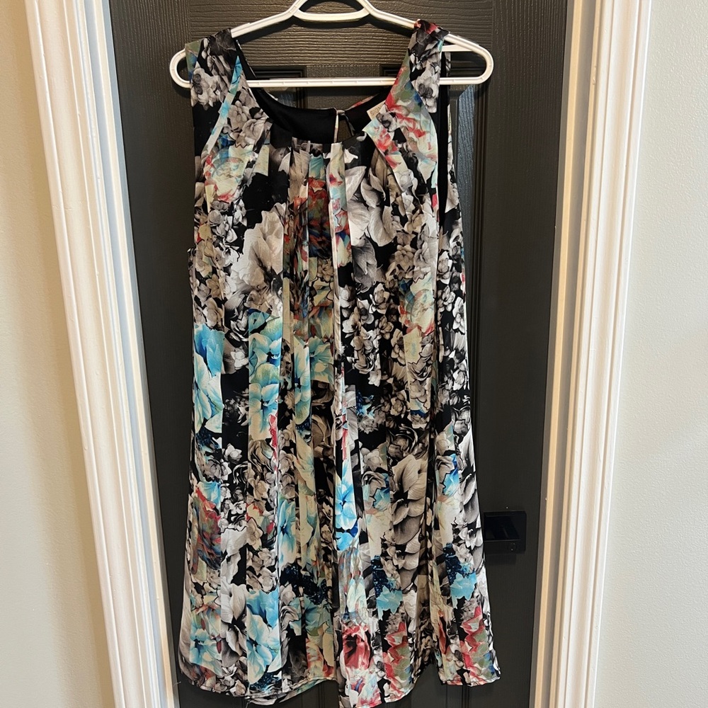 Robbie Bee Floral Mini Dress - Black, Blue, Pink